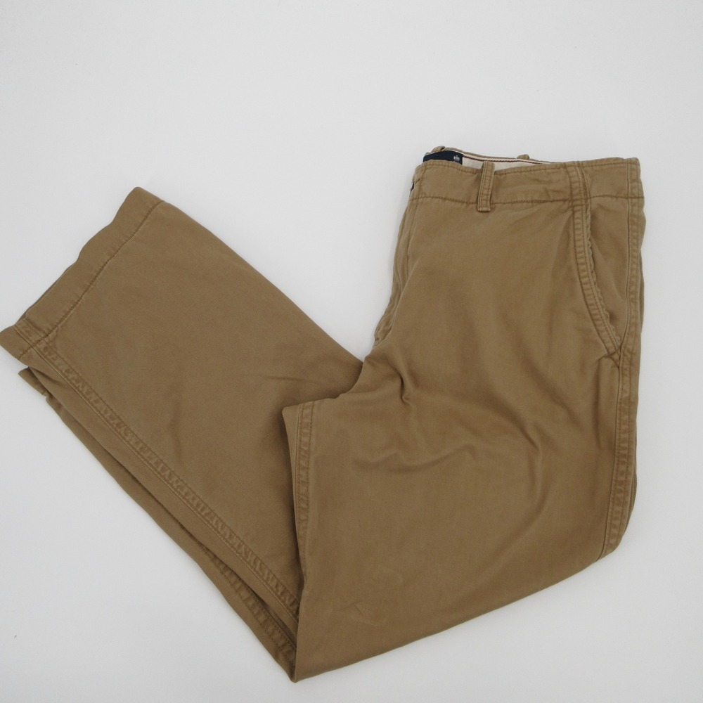 American Eagle Outfitters Mens 42x32 Khaki Chino Pants Tan Cotton Straight Leg
